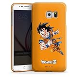 Premium Case kompatibel mit Samsung Galaxy S6 Edge Plus Smartphone Handyhülle Schutzhülle glänzend Dragonball Z Fanartikel Son Goku