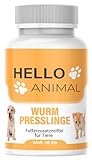 HelloAnimal® Wurm Presslinge Kur für Tiere wie Katzen, Hunde, Kaninchen und Geflügel - vor, während und nach Befall, natürliches Mittel für Magen und Darm bei WURMBEFALL