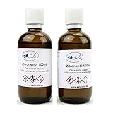 Sala Zitronenöl ätherisches Öl naturrein 2x 100 ml Glasflasche (200ml)