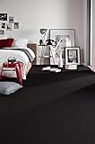 Einfarbiger Teppich Trendy für Zimmer, Wohnzimmer, Schlafzimmer, Teppichboden Auslegware, schwarz, Verschiedene Größen, 300x600 cm