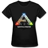Xinda Women's Ark Survival Evolved Ark Logo T Shirt Black L