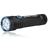OLIGHT Seeker 3 Pro LED Taschenlampe 4200 Lumen 250 Meter Extrem Hell Taschenlampe mit 5 Beleuchtungsmodi, bis zu 15 Tage USB Wiederaufladbare Starke Taschenlampe für Camping, Abenteuer(Schwarz)