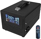GXXDM Ozongenerator Touchscreen und Fernbedienung,Ozonmaschine tragbar,für Home Office Hotelcar Luftreiniger,Schwarz-40g/h