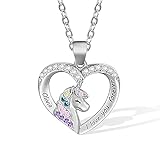 Personalisierte Einhorn Halskette - mythische Pferd - magische Pony - Fantasy Halskette - kleine Mädchen erste Halskette - Einhorn Schmuck für Mädchen