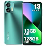 OUKITEL C36 Handy Ohne Vertrag, 12GB+128GB/1TB erweiterbar, 5150mAh 6.56' HD+ Display Android 13 günstig Smartphone 4G, Octa Core Prozessor, 13MP Panorama Kamera,Dual SIM 3 Steckplatz, Wi-F