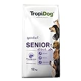 Trockenfutter ausgewogen für ältere Hunde TROPIDOG Premium Senior 12kg