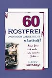 60 Geburtstag Karte Grußkarte Rostfrei Oldtimer 16x11cm