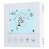 Heizungsthermostat, ABS-Material Thermostat, für Fußbodenheizung Sanitär Heimgebrauch Elektrische Heizsysteme
