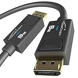 KabelDirekt – 1 m – DisplayPort-Kabel, DP 1.4, VESA-Zertifiziert (8K bei 60 Hz, 144 Hz, HDR10 – ideal für Gaming-Monitore, Freesync/G-Sync, offiziell nach VESA-Richtlinien getestet, Schwarz)