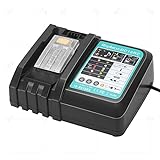 Ersatz Ladegerät 18V Kompatibel mit Makita Baustellenradio DMR107 DMR108 DMR110 DMR112 DMR114 DMR115 DMR102 DMR103 DMR104 DMR105 DMR106 DMR109 DMR100 BMR100 18 Volt Radio.