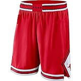 Niubai Herren-Shorts Chicago Red, Bulls 2019/20 Icon Edition Swingman Basketball Shorts für Herren