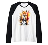 Fuchs Fußball Bunt Deutschland Tier Aufdruck Design Print Rag
