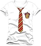 Harry Potter Herren T-Shirt Gryffindor Lookalike weiß Baumwolle - XXL