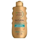 Garnier Selbstbräunungsmilch, Bronzer Lotion für eine natürliche und fleckenfreie Bräune, Ambre Solaire Natural Bronzer Milch, 1 x 200