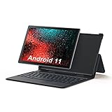 Android Tablet, 10 Zoll Tablet, Tablet mit Tastatur, Android 11, 1920x1200 Auflösung Octa Core Tablet, Bis zu 2.0Ghz, 4GB RAM, 64GB ROM, 13MP Rückfahrkamera, Bluetooth 4.2, Wi-Fi, 6000M