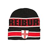 Wallitschek Freiburg - Stadtwappen Strickmütze mit Krempe, Wintermütze, Beanie, Fanmütze, Fussball, 1904