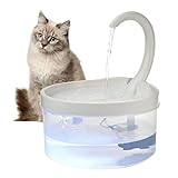 Foliner Katzen Trinkbrunnen Katzenbrunnen Wasserspender Wasserhahn Automatischer Trinkbrunnen Trinkschale mit LED-Licht für Katzen Hunde