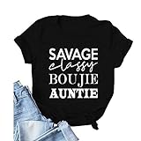 Noffish Savage Classy Bougie Ratchet T-Shirt Frauen Graphic Shirt, 4-schwarz, Klein