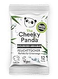 The Cheeky Panda Feuchttücher aus Bambus - 12 feuchte Tücher - Im Taschenformat - Ideal für unterwegs - 100% biologisch abbaubar - Super weich - Nachhaltig & gut für die Umwelt