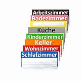 BT-Label 90 Stück Umzugsetiketten XXL 21 x 10 cm Umzugsaufkleber ideal zum Beschriften von Umzugskartons (nicht für Möbel) Etiketten gut sichtbar, 8 Farben für Übersicht beim Umzug