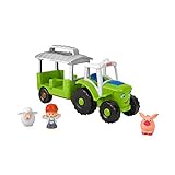 Fisher-Price GTM07 - Little People Traktor zum Schieben, musikalischer Traktor für Kleinkinder und Vorschulkinder