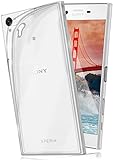 moex Aero Case kompatibel mit Sony Xperia X - Hülle aus Silikon, komplett transparent, Klarsicht Handy Schutzhülle Ultra dünn, Handyhülle durchsichtig einfarbig, Klar