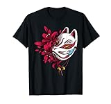 Kitsune Maske Japan Anime Kumiho Neunschwänziger Fuchs T-Shirt
