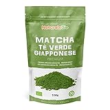 Matcha Tee Pulver Bio - Premium-Qualität - 100g. Original Green Tea aus Japan. Japanischer Matcha ideal zum Trinken. Grüntee-Pulver für Latte, Smoothies, Matcha-Getränk. Hergestellt in Uji, Kyoto.