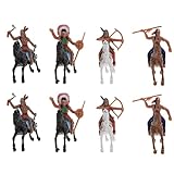 STOBOK Indianermodelle aus Kunststoff, Indianer-Figuren, Indianer-Figuren, Indianer-Figuren, 8-teilig