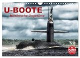 U-Boote. Militärische Ungetüme (Wandkalender 2023 DIN A4 quer), Calvendo Monatskalender