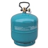 Preis-Zone Leere befüllbare Gasflasche Propan Butan 1kg/1,8L Campinggas Grillen BBQ Gas Camping Gaskocher Bradas 9051