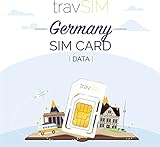 travSIM Deutsche Prepaid SIM-Karte (Daten SIM für Deutschland) - 7GB Mobile Daten zur Verwendung in Deutschland Gültig für 30 Tage - die SIM-Karte Funktioniert in 3 Ländern