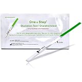 50 Stück One+Step Ovulationstest mit optimaler Sensitivität 20 miu/ml - Fruchtbarkeitstest für Frauen - Ovulationstests für Eisprung bei Kinderwunsch - Urinteststreifen schwanger w