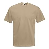 Fruit of the Loom - Classic T-Shirt 'Value Weight' L,Khaki