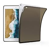 kwmobile Schutzhülle kompatibel mit Apple iPad Air 2 - Hülle - Silikon Tablet Cover Case Schwarz Transparent