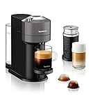 Nespresso De'Longhi ENV 120.GYAE Vertuo Next Kaffeekapselmaschine mit Milchaufschäumer, grau