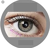 Sugar Gray: Farbige Jahres Kontaktlinsen ohne Stärke mit Aufbewahrungsbox braun blau grün grau türkis weich als 2er Pack (2 Stück) angenehm zu tragen, perfekt für helle und dunkle Augen