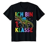 Kinder Einschulung 2022 Dinosaurier 'Ich Bin 1. Klasse' Lustiges T-Shirt