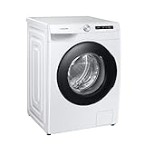 Samsung WW80T504AAW/S2 Waschmaschine, 8 kg, 1400 U/min, Ecobubble, SimpleControl-Bedienkonzept,WiFi-SmartControl, Hygiene-Dampfprogramm, Weiß