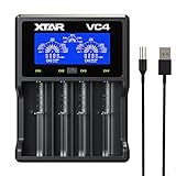 XTAR Men's VC4 4 USB-Ladegerät, Black