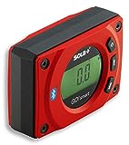 SOLA - GO! smart - Winkelmesser digital mit Bluetooth - digitale Wasserwaage mit LCD - Fernsteuerung über Smartphone und App - Neigungsmesser magnetisch mit V-Nut - bevel box magnetic - IP54 -