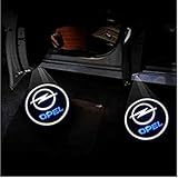 GuoQingSu 2Pcs Autotür Logo Projektor für Opel Astra Insignia Mokka Zafira Corsa,WillkommensLicht Auto Türbeleuchtung Logo Unterbodenbeleuchtung Auto Zubehö