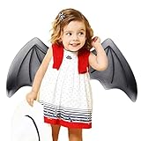dalian Engelsflügel – Teufelsflügel mit fest befestigten elastischen Gurten | Die Flügel des Teufels ziehen die Aufmerksamkeit des Cosplay für Mädchen und Frauen, Feenflügelzubehör mit
