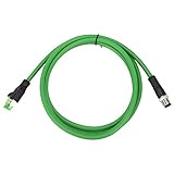 Tomotato Ethernet Kabel, IP67 Wasserdicht M12 zu RJ45 Patchkabel Anschluss, 4 Pin Netzwerkkabel für Industrielle Ethernet Anwendungen (3m/9,8ft)