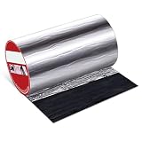 Dachpappe Selbstklebend, Selbstklebende Dachfolie Dachbahn, Gartenhäuser Dachabdichtung Bitumen, Dachfolie Aluminium selbstklebende Folie, für Flachdachhäuser,Gartenhaus Dach, Metalldachbahn ( Size :