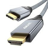 USB C auf HDMI Kabel, Unterstützt Thunderbolt 4 auf HDMI 4K@60Hz 2K@120Hz 60Hz HDR Kabel für Thunderbolt 3, USB4, MacBook M1 M2 iPad Pro Air, Samsung S23 S22, Galaxy Tab S8, TV, Laptop, Tablet (2M)