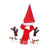 PRETYZOOM 1 Satz Schneemann-weihnachtsdekoration Christbaumschmuck Schneemann- Künstlicher Schnee Weihnachtskette Schnee-Ornamente Weihnachtsdekorationen Draußen Figur Schneeball H