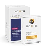 Minoxidil BIO-H-TIN 20 mg/ml Spray, Lösung zum Auftragen auf die Kopfhaut 3x 60 ml + BIO-H-TIN Vitamin H 2,5 mg 84 Tabletten für 12 Wochen