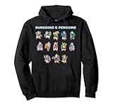 Dungeons and Penguins Nerdy Penguin Pinguin Nerd RPG Dice Pullover Hoodie
