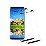 Schutzfolie für Panzerglas für Galaxy S8, [HD Clear] [Blasenfrei] [9H Härte] [Anti-Kratzer] [Case Friendly] Displayschutz für Samsung S8 [2 Stück]